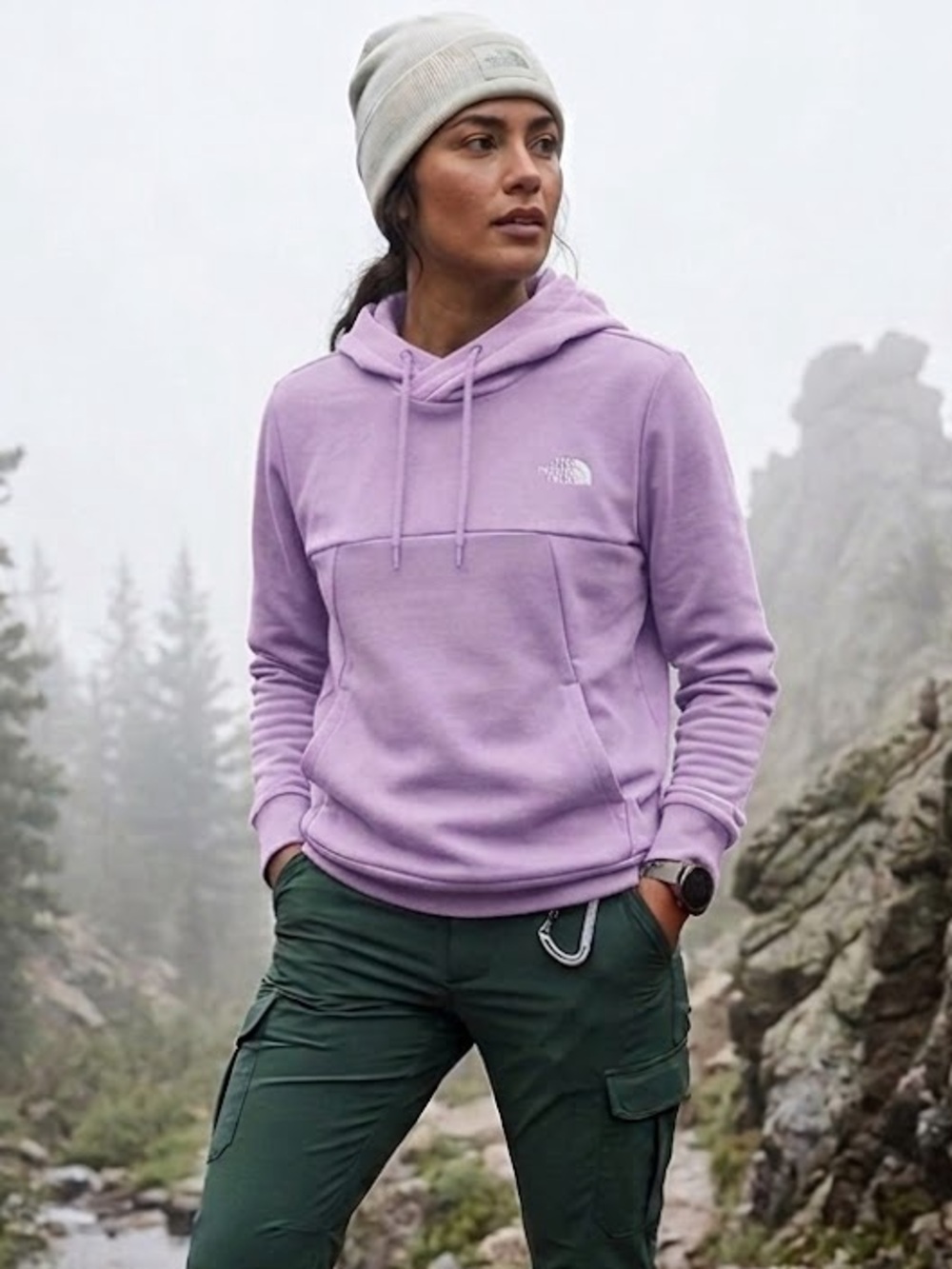 The North Face Purple Fleece Sweatshirt